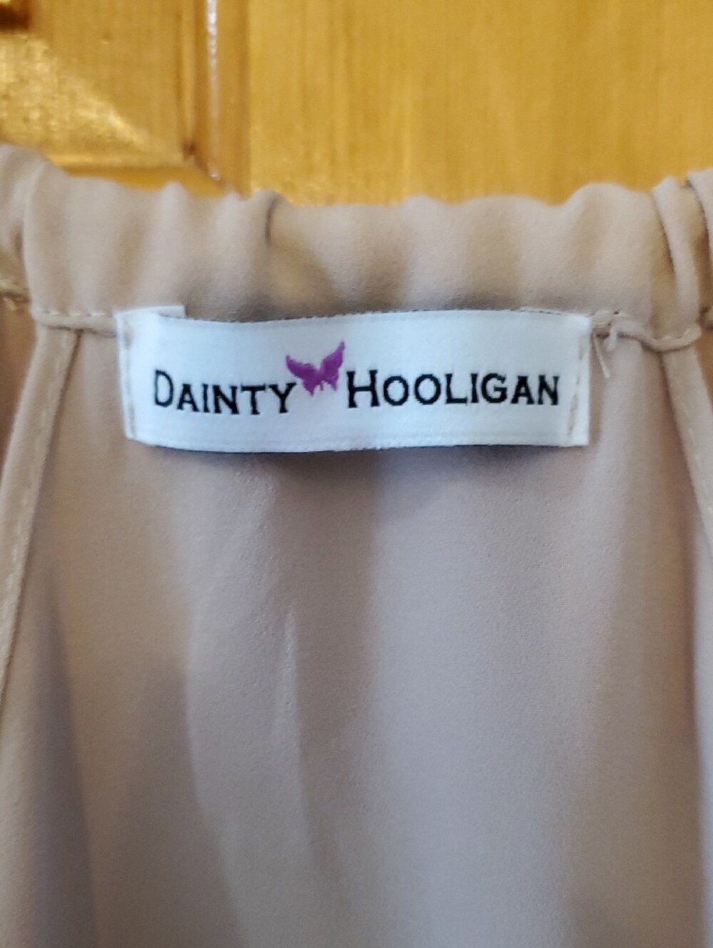 Dainty Hooligan Beige Slip Dress with Thin Straps Size Medium - Picture 2 of 7